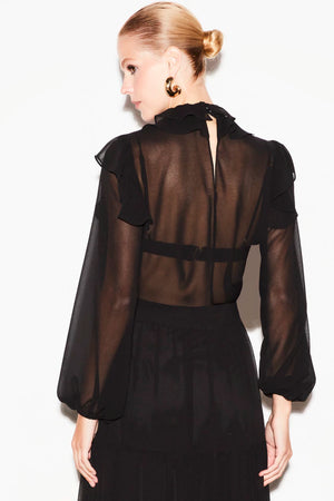 CAMISA ALEXANDRA CHIFFON COM TOP