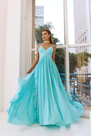VESTIDO OCEANO PLISSADO