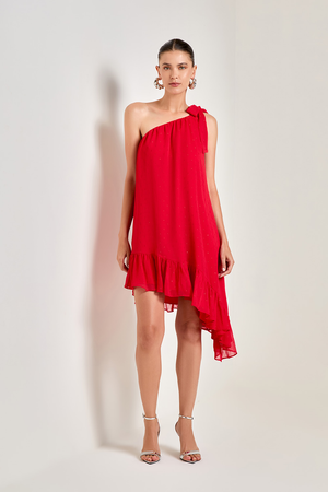 VESTIDO CURTO LÍBIA VERMELHO