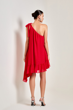 VESTIDO CURTO LÍBIA VERMELHO