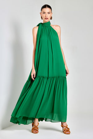 VESTIDO LONGO NÓ ESMERALDA