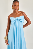 VESTIDO LONGO ENCANTO LAÇO AZUL