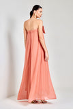 VESTIDO LONGO ENCANTO LAÇO BLUSH