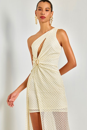 VESTIDO GOLDEN SUNSET OFF-WHITE
