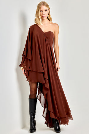 VESTIDO CARMEN MARROM