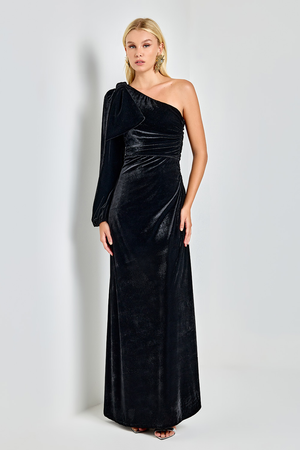 VESTIDO LONGO LAÇO PRETO Ki
