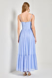 VESTIDO MIDI BUTTERFLY AZUL