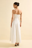 VESTIDO HIPER MIDI NICE OFF-WHITE