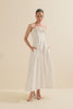 VESTIDO HIPER MIDI NICE OFF-WHITE