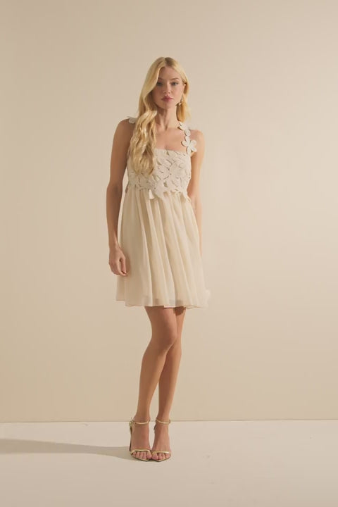 VESTIDO CURTO MARINA AREIA