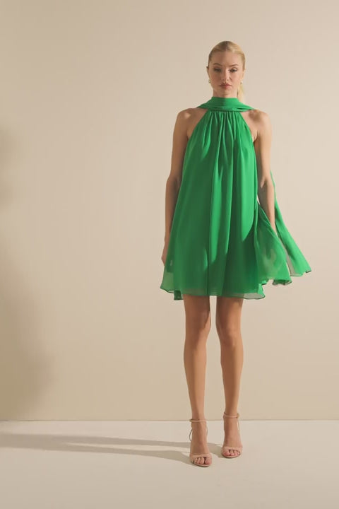 VESTIDO CURTO FIORELA ESMERALDA