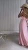 VESTIDO LONGO ALÇA ROSA