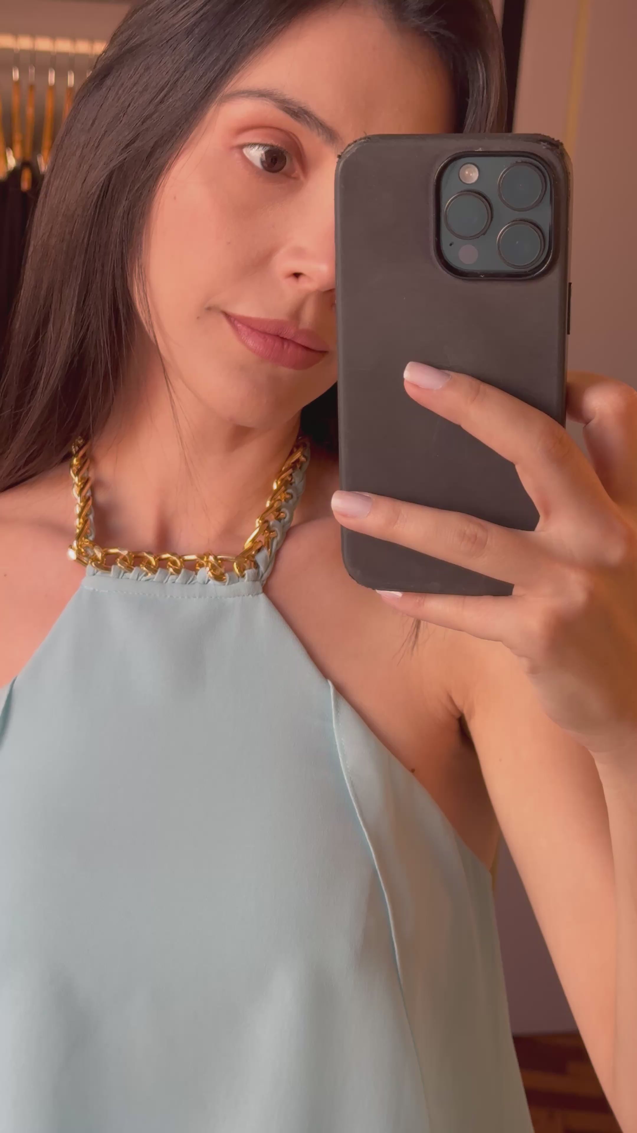 VESTIDO OCEANO EM CAMADAS SERENITY