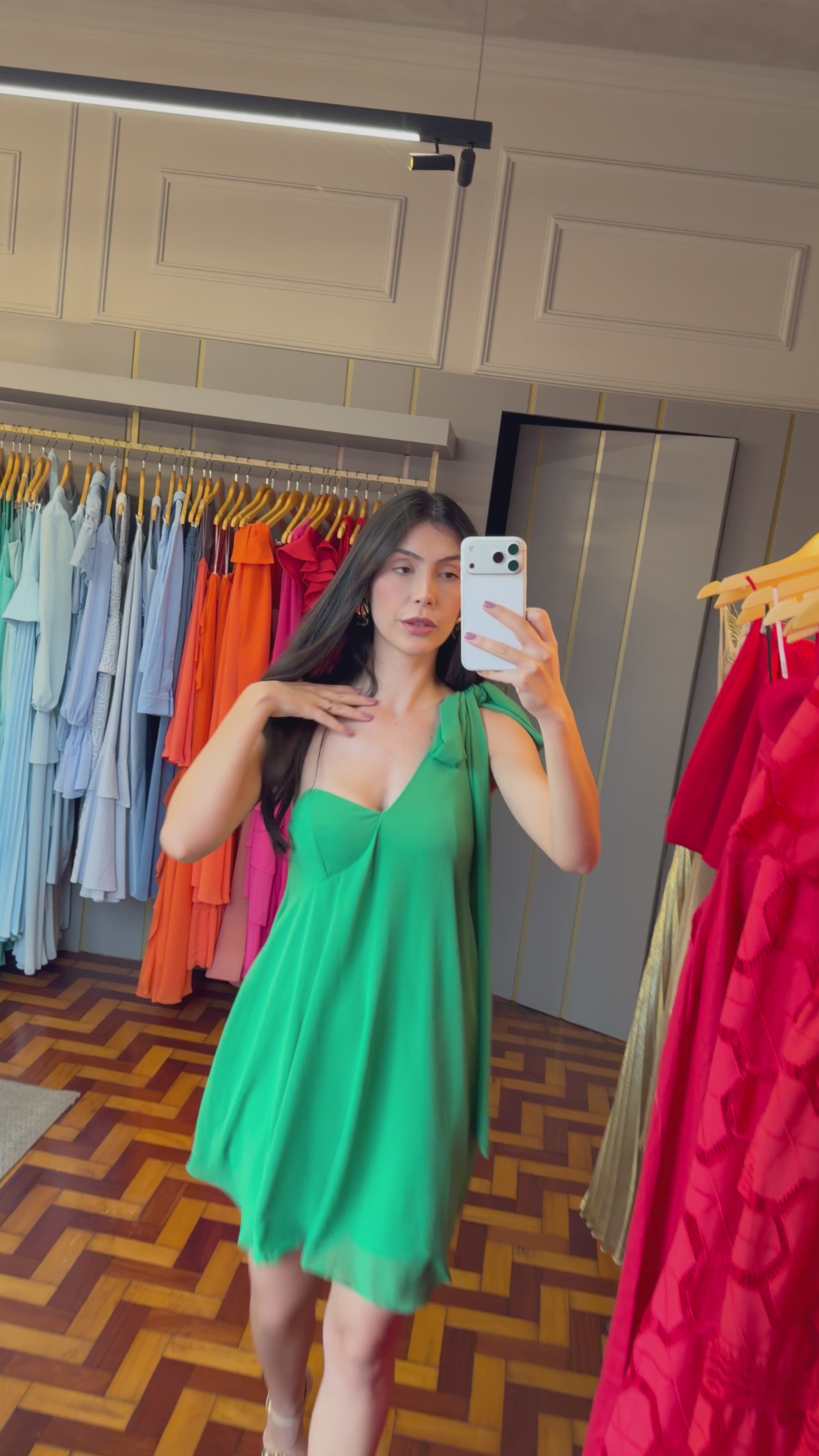 VESTIDO CURTO LIORA ESMERALDA