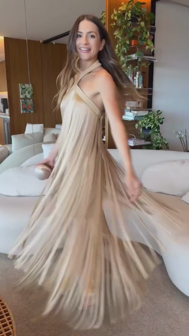 VESTIDO ALEXIA FRANJAS