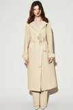 TRENCH COAT LIA COURO PU CREME