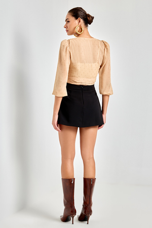 BLUSA CROPPED FANY F BEGE
