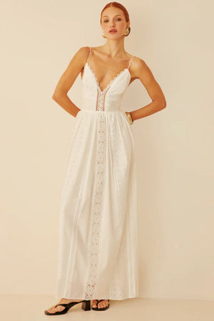 VESTIDO KYLE VOIL COM RENDA ALCA