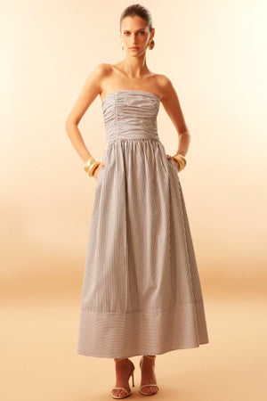 VESTIDO HEMILIA TRICOLINE LISTRADA