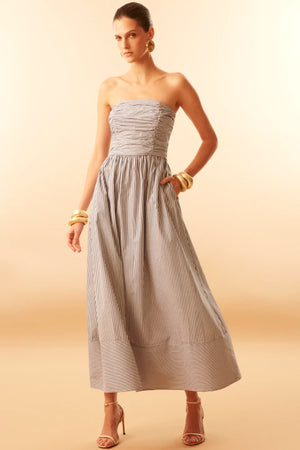 VESTIDO HEMILIA TRICOLINE LISTRADA