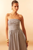 VESTIDO HEMILIA TRICOLINE LISTRADA
