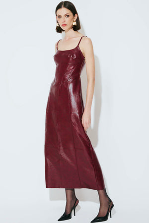 VESTIDO JULIE COURO PU