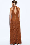 VESTIDO WILLOW GUIPIR GOLA ALTA