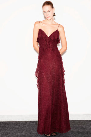 VESTIDO CATHARINA RENDA LONGO