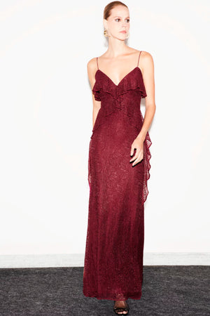 VESTIDO CATHARINA RENDA LONGO