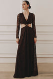 VESTIDO HILARY RENDA MANGA LONGA