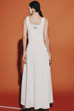 VESTIDO REGATA ELY MALHA E TRICOLINE