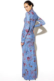 VESTIDO IZABELY JERSEY ESTAMPADO LONGO
