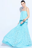 VESTIDO NAIA RENDA TURQUESA